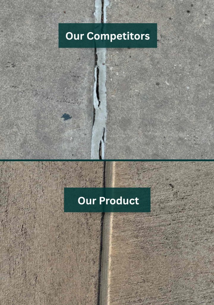 Our Product vs Competitors - Durable Expansion Joint Replacement | Pavement Savers